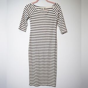 🤍 Classic Striped Midi Dress | Effortless Everyday Chic